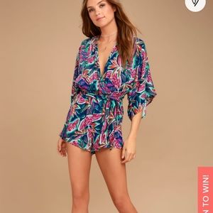 Hypnotized Purple Print Romper